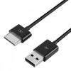 USB nabíjecí kabel pro Asus Transformer Pad TF600 TF600T TF701 TF810C, Kwmobile, Černý, Plast, 29881.01