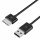 USB nabíjecí kabel pro Asus Transformer Pad TF600 TF600T TF701 TF810C, Kwmobile, Černý, Plast, 29881.01