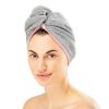 Homelevel Unisex turban do vlasů, univerzální, šedý, z organické bavlny, 54863.22.01