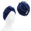 Homelevel Unisex turban do vlasů, univerzální, modrý, z organické bavlny, 54863.17.01