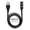 USB nabíjecí kabel pro Pebble 2SE/2+/Time, Kwmobile, černý, plastový, 38723.01