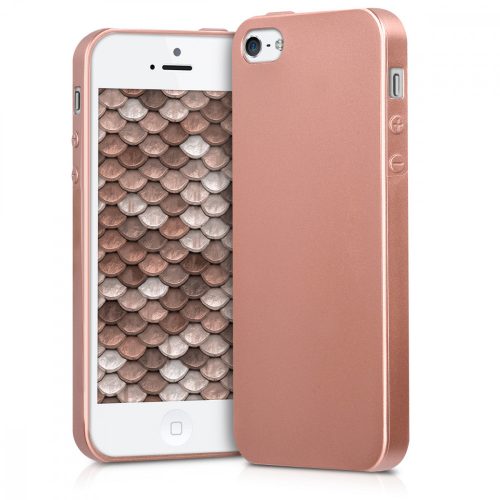 Pouzdro pro Apple iPhone 5 / iPhone 5s / iPhone SE, Silicon, Rose Gold, 40816.31