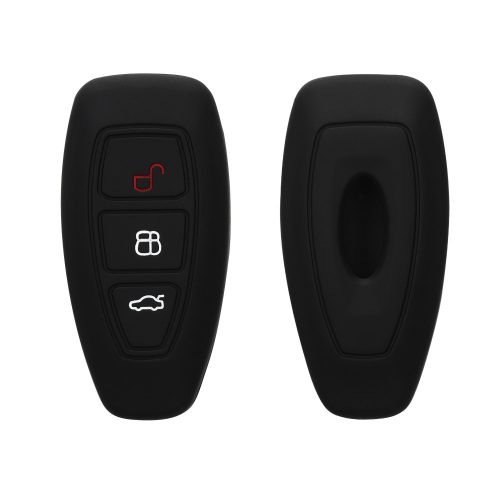 Kryt na klíče od auta pro Ford – 3 tlačítka – Keyless Go, silikonový, černý, 41621.01