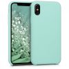 Pouzdro pro Apple iPhone X / iPhone XS, silikonové, zelené, 42495.71