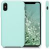 Pouzdro pro Apple iPhone X / iPhone XS, silikonové, zelené, 42495.71