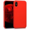 Pouzdro pro Apple iPhone X / iPhone XS, silikonové, červené, 42495.09