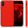 Pouzdro pro Apple iPhone X / iPhone XS, silikonové, červené, 42495.09