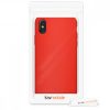 Pouzdro pro Apple iPhone X / iPhone XS, silikonové, červené, 42495.09