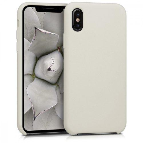 Pouzdro pro Apple iPhone X / iPhone XS, silikonové, béžové, 42495.11