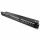 Patch Panel Cat6 s 24 porty RJ45 a lištou pro správu kabelů, Kwmobile, Black, Metal, 44493.01