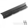 Patch Panel Cat6 s 24 porty RJ45 a lištou pro správu kabelů, Kwmobile, Black, Metal, 44493.01