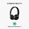 Sada 2 náušníků pro sluchátka Bose Solo 2 Wireless/Solo 3, Kwmobile, černá, eko kůže, 44516.01