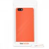 Pouzdro pro Apple iPhone 5 / iPhone 5s / iPhone SE, silikonové, oranžové, 42766.29