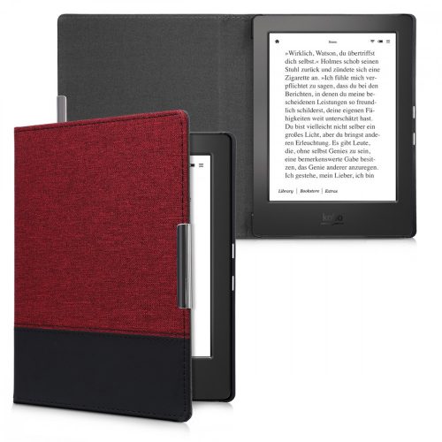 Pouzdro pro Kobo Aura H2O Edition 1, textilní, červené, 39970,20