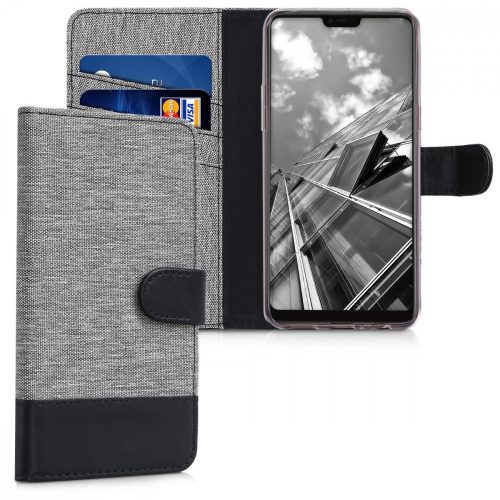 Pouzdro pro OPPO F7, textil, šedé, 44999.01