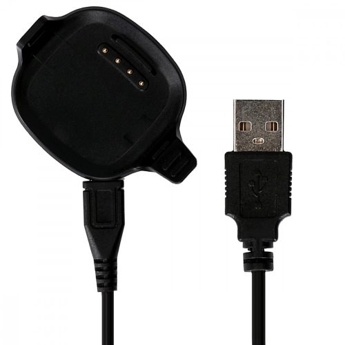 USB nabíjecí kabel pro Garmin Forerunner 10/Forerunner 15, Kwmobile, černý, plastový, 45561.01