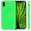 Pouzdro pro Apple iPhone X / iPhone XS, silikonové, zelené, 43940.44