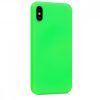 Pouzdro pro Apple iPhone X / iPhone XS, silikonové, zelené, 43940.44