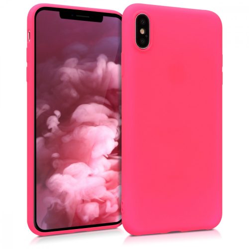 Pouzdro pro Apple iPhone XS Max, silikonové, růžové, 45917.77