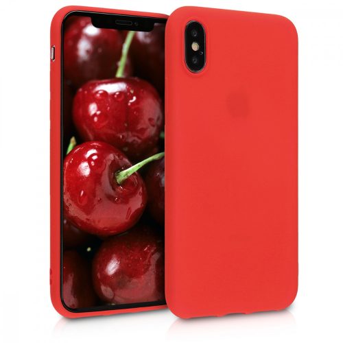 Pouzdro pro Apple iPhone X / iPhone XS, silikonové, červené, 43940.111