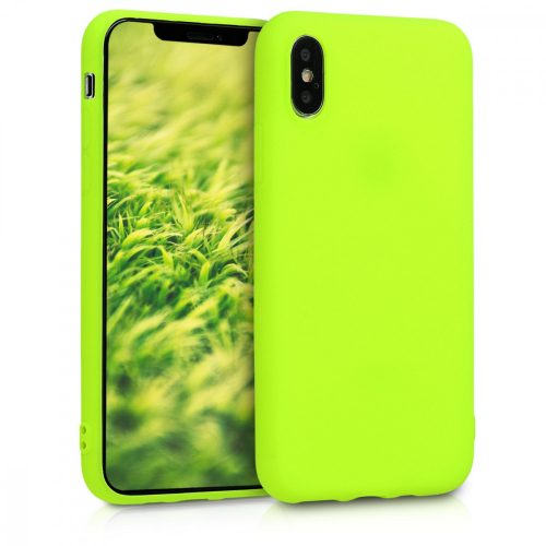 Pouzdro pro Apple iPhone X / iPhone XS, silikonové, žluté, 46270.75