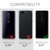 Kryt pro OnePlus 6T, eko kůže, černý, 46320.01