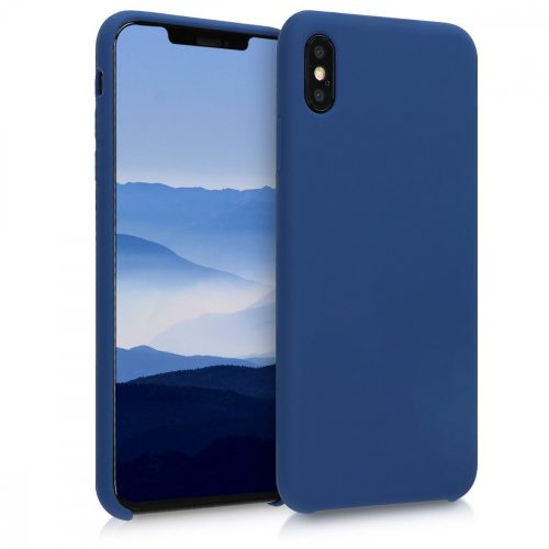 Pouzdro pro Apple iPhone XS Max, silikonové, modré, 45909.116