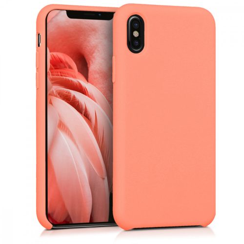 Pouzdro pro Apple iPhone X / iPhone XS, silikonové, růžové zlato, 42495.76