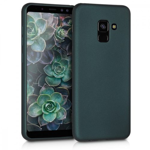 Pouzdro pro Samsung Galaxy A8 (2018), silikonové, zelené, 45634.14