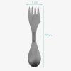 Navaris 3-v-1 Titanium Camping Spork, Vidlička, lžíce, nůž, 46937.01