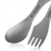 Navaris 3-v-1 Titanium Camping Spork, Vidlička, lžíce, nůž, 46937.01