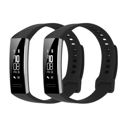 Sada 2 popruhů pro Huawei Band 2 / Band 2 Pro, kwmobile, silikon, černá, 43318.47