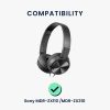 Sada 2 náušníků pro sluchátka Sony MDR-ZX110/MDR-ZX310, Kwmobile, Černá, Ekologická kůže, 47100.01