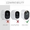 Sada 2 krytů pro kameru Arlo Ultra/Arlo Pro 3/Pro 4, Kwmobile, černá, silikonová, 47321.01