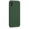 Pouzdro pro Apple iPhone X / iPhone XS, silikonové, zelené, 42495.80