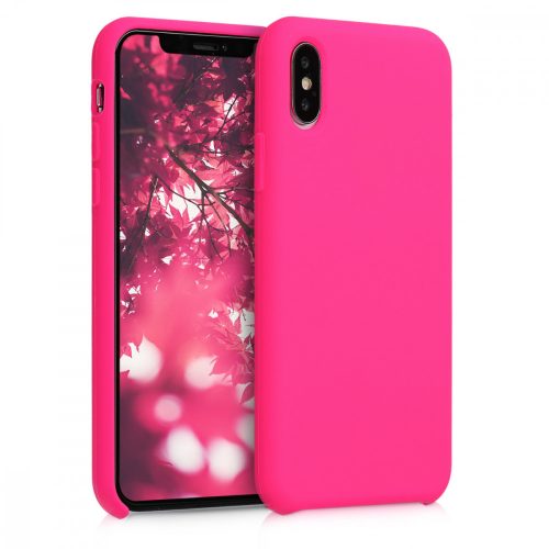 Pouzdro pro Apple iPhone X / iPhone XS, silikonové, růžové, 46313.08