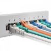 Patch Panel Cat6 s 12 porty RJ45 a montáží na stěnu, Kwmobile, šedá, kov, 47695.03