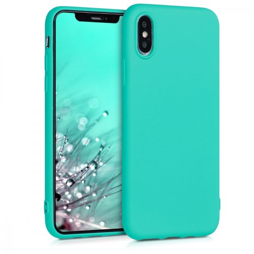 Pouzdro pro Apple iPhone X / iPhone XS, silikonové, zelené, 46270.126