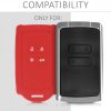 Kryt na klíče od auta pro Renault / Dacia - 4 tlačítka - Keyless Go, kwmobile, Silicon, Red, 48035.09