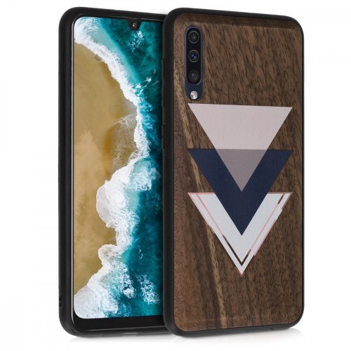 Pouzdro pro Samsung Galaxy A50, dřevo, vícebarevné, 48177.01