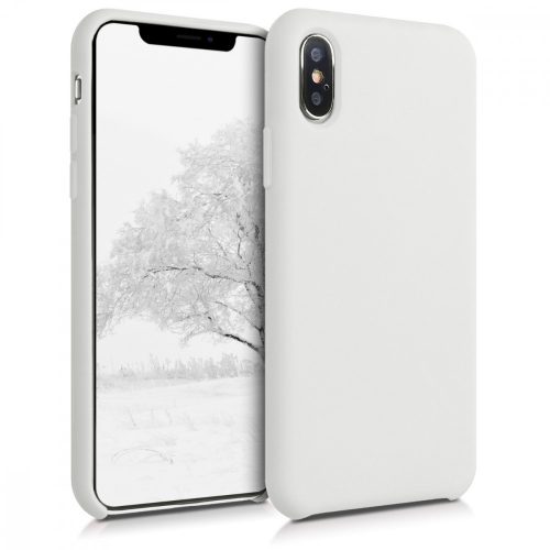 Pouzdro pro Apple iPhone X / iPhone XS, silikonové, bílé, 46313.02