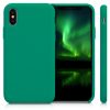 Pouzdro pro Apple iPhone X / iPhone XS, silikonové, zelené, 42495.142