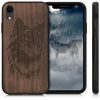 Pouzdro pro Apple iPhone XR, dřevo, hnědé, 46748.04