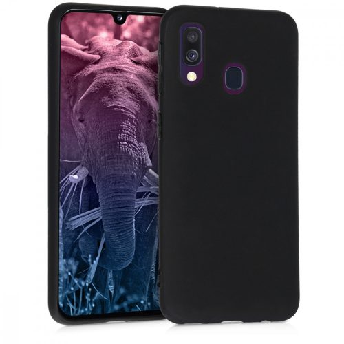 Pouzdro pro Samsung Galaxy A40, silikonové, černé, 48547.47