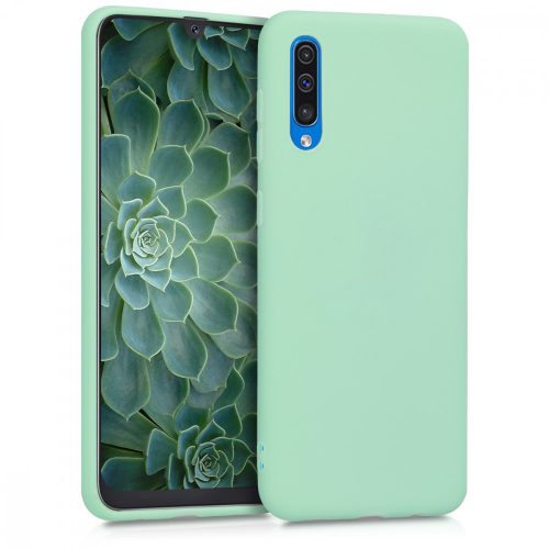 Pouzdro pro Samsung Galaxy A50, silikonové, zelené, 48054.50