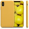 Pouzdro pro Apple iPhone X / iPhone XS, silikonové, žluté, 46313.143