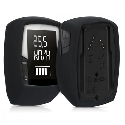 Ochranné pouzdro pro GPS Bosch Intuvia Performance Line, Kwmobile, Black, Silicone, 49322.01