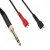 Kabel pro sluchátka Sennheiser HD560/HD540/HD414, Kwmobile, Černý, Plast, 49424.01