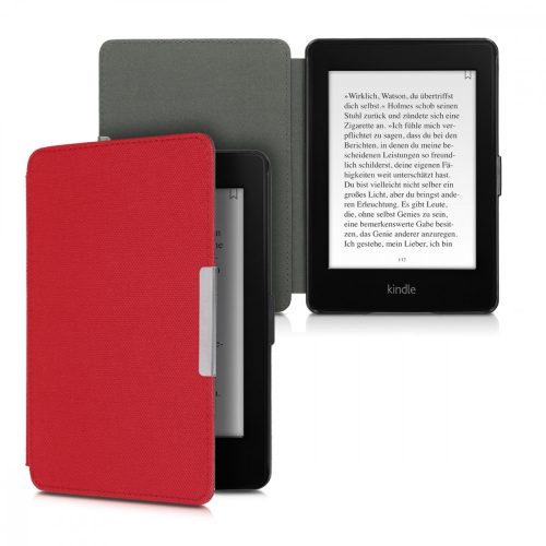 Obal pro Kindle Paperwhite 7, textil, červený, 49487.09