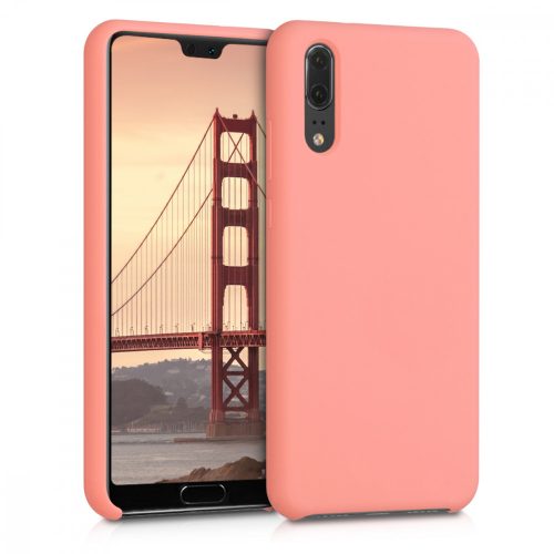 Pouzdro pro Huawei P20, silikonové, růžové zlato, 45689.76